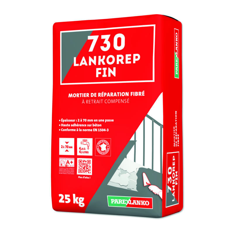 730 Lankorep Fin - Ремонтный раствор, армированный волокном - Parexlanko