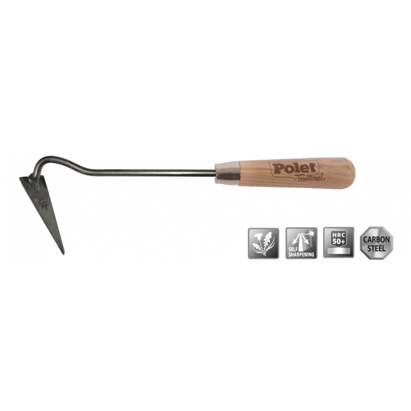 Traditionele puntige handhak 5x10cm - Polet