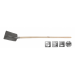 Concrete shovel number 2 290x240mm - With handle - Traditional - Polet