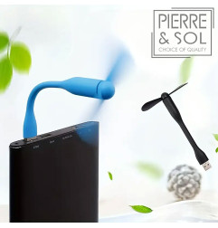 Flexibele en buigzame mini-USB-ventilator – draagbaar voor pc, powerbank en bureau