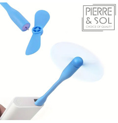 Mini ventilateur USB flexible & pliable – portable pour PC, batterie externe & bureau