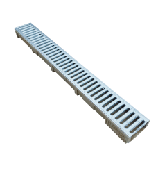 Mini canal de concreto poliéster faça você mesmo com grade de aço galvanizado - Altura 6 cm - LINE ECO