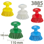 Round hand brush 3885 - Diameter 110mm hard - Vikan