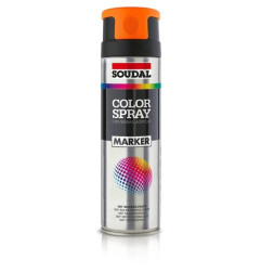 Marcador em spray colorido - Spray de marcação acrílica de secagem rápida - Soudal