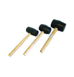 Rubber mallet for laying tile and natural stone