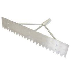 Asphalt rake or scraper