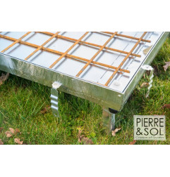 Cubrebaldosas galvanizado con apertura asistida - Toptek Assist GS - ACO