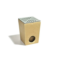 GALLO HARMONY sifão de piso com grelha de ferro fundido, guarda de água e cesta de ACO