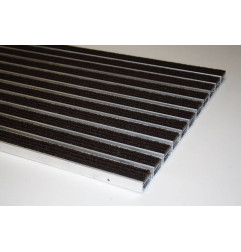 Zerbino in profilo di alluminio rivestito in fibre di polipropilene - Vario NO / NSO - Rosco