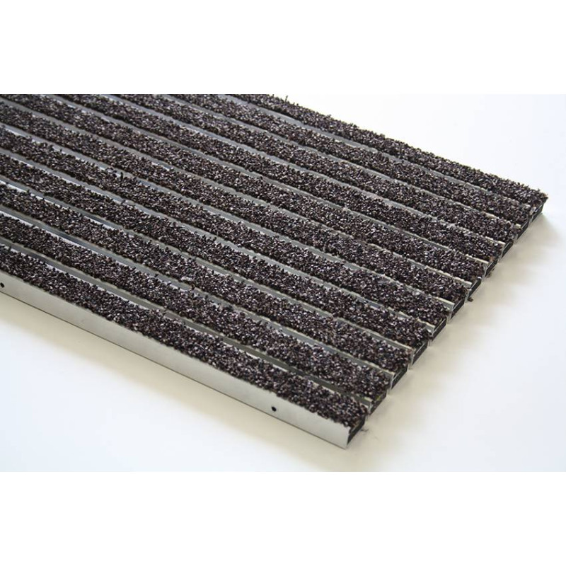 Paillasson profil en aluminium laqué couvert de fibres polyamide - Vario PGO - Rosco