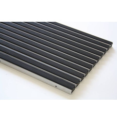 Deurmat aluminium profiel bedekt met rubber zwart profiel - Vario RO - Rosco
