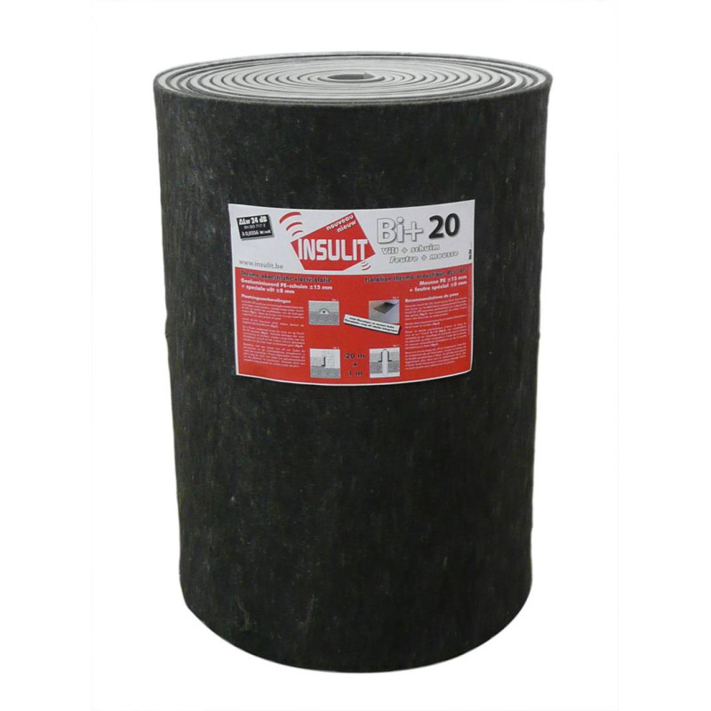 Insulit BI+20 - Sous-couche acoustique et thermique pour plancher béton - Insulco