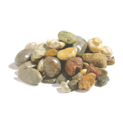 Gravel rolled for visual appearance, filtration, cover flat roofs at Pierre & soil