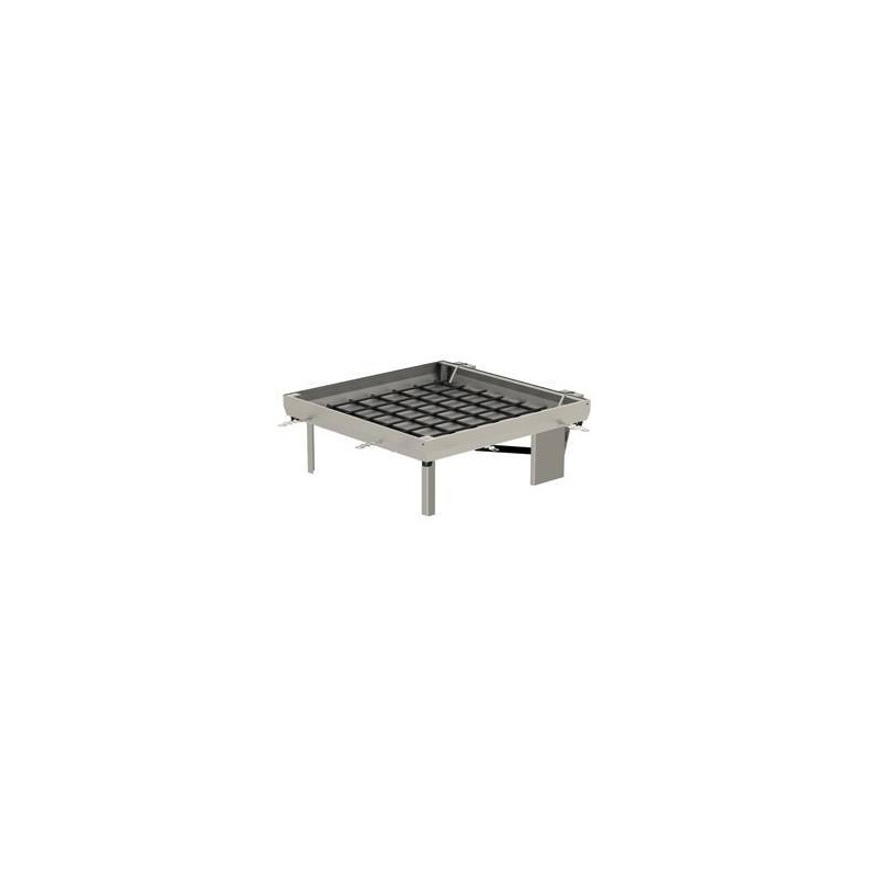 Tileable stainless steel access cover with assisted opening - Toptek Assist SS - ACO