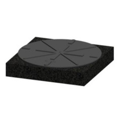 Pilastro fisso da 24 mm su supporto in poliuretano - RC - Solidor