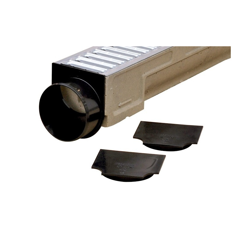 End piece + Standard drain channel kit - ACO