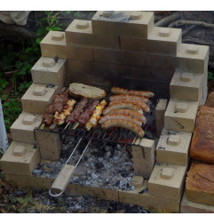 Stonegrill in refractory bricks