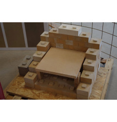 Stonegrill in refractory bricks