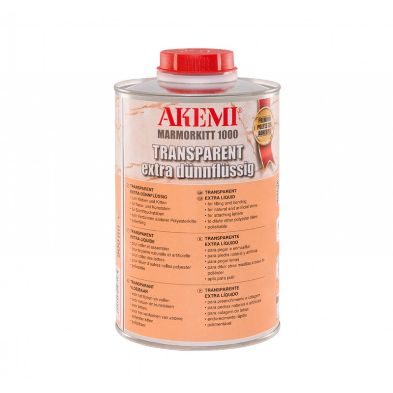 Marmorkitt 1000 Transparent extra liquid - Liquid glue - Akemi