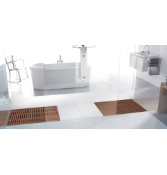 TOP "Walk-in" madera dura pantalla de ducha de ACO