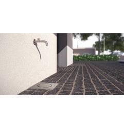 Sumidero de acero inoxidable con salida vertical - Eko Home - ACO