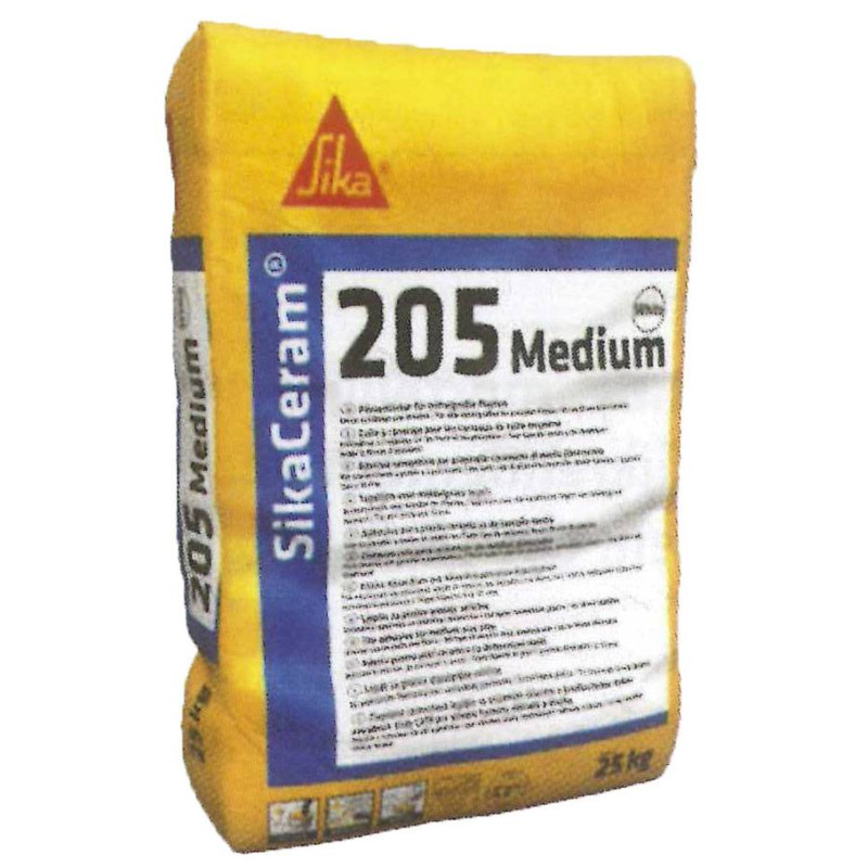 SikaCeram-205 Medium - Mortier-colle en poudre pour carrelages céramiques moyens - Sika SikaCeram-205 Medium - Mortier-colle en poudre pour carrelages céramiques moyens - Sika