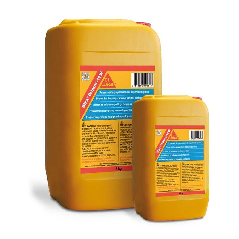Sika Primer-11 W - primary for cemented surfaces or porous gypsum - SIKA