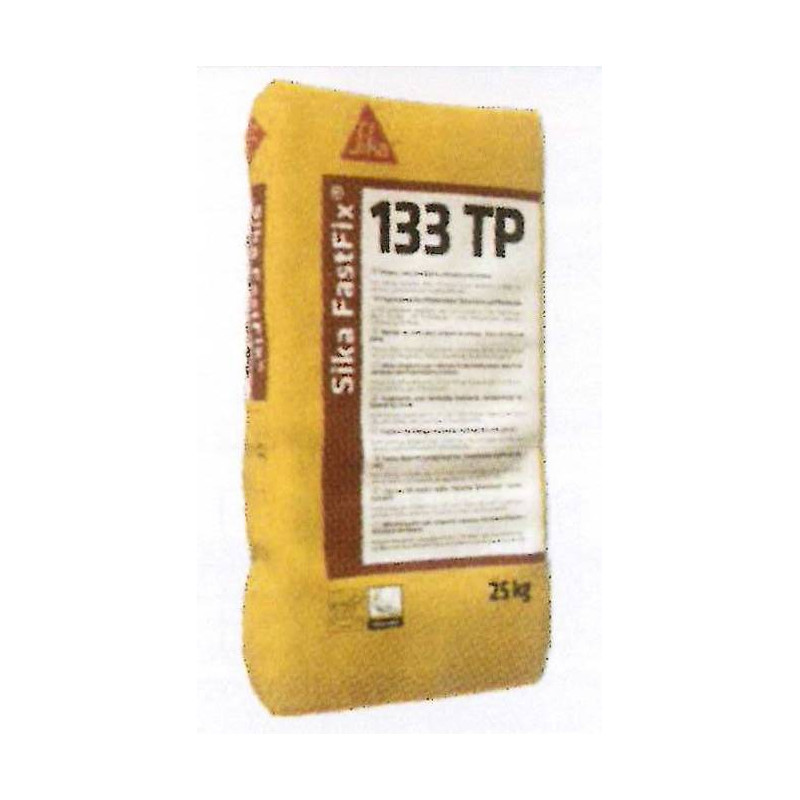 SIKA FASTFIX - 133 TP, mortel bed en duimstok van grind op SIKA SIKA FASTFIX - 133 TP, mortel bed en duimstok van grind op SIKA
