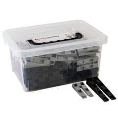 Cales crantées rainurées - Pro Box de 100 pièces