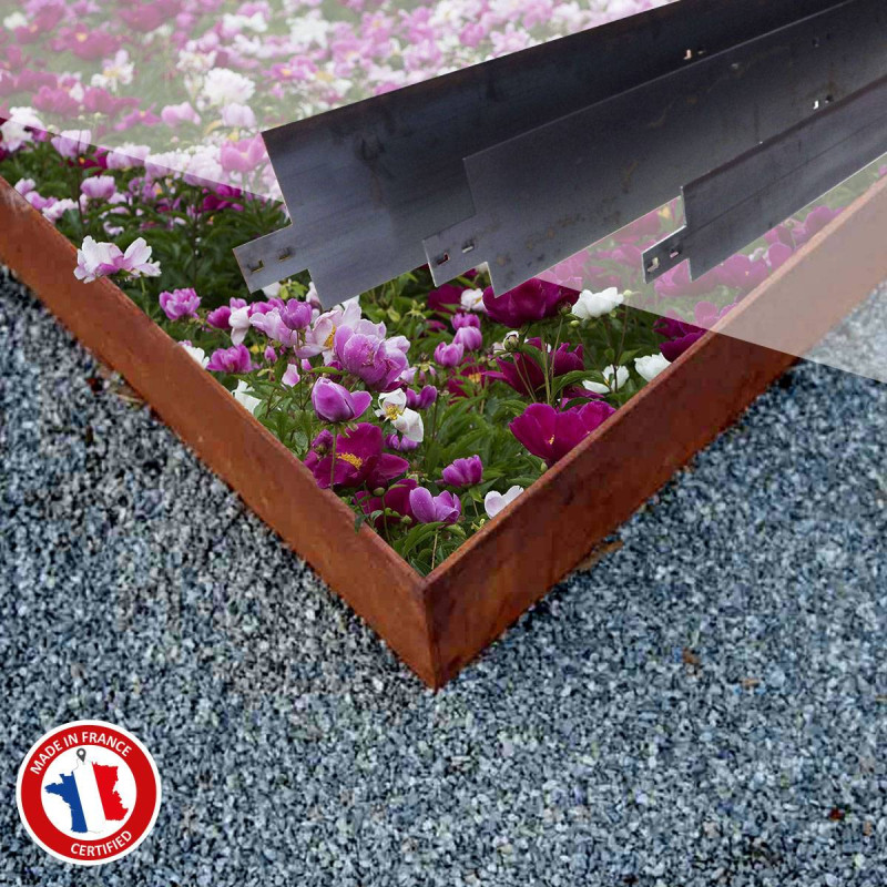 Corten steel borders - Nidaborder Corten - Nidaplast