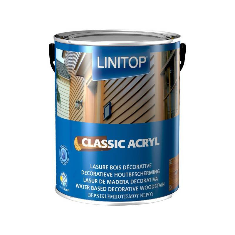 Classic Acryl - Lasure de protection décorative transparente haut extrait sec - Linitop
