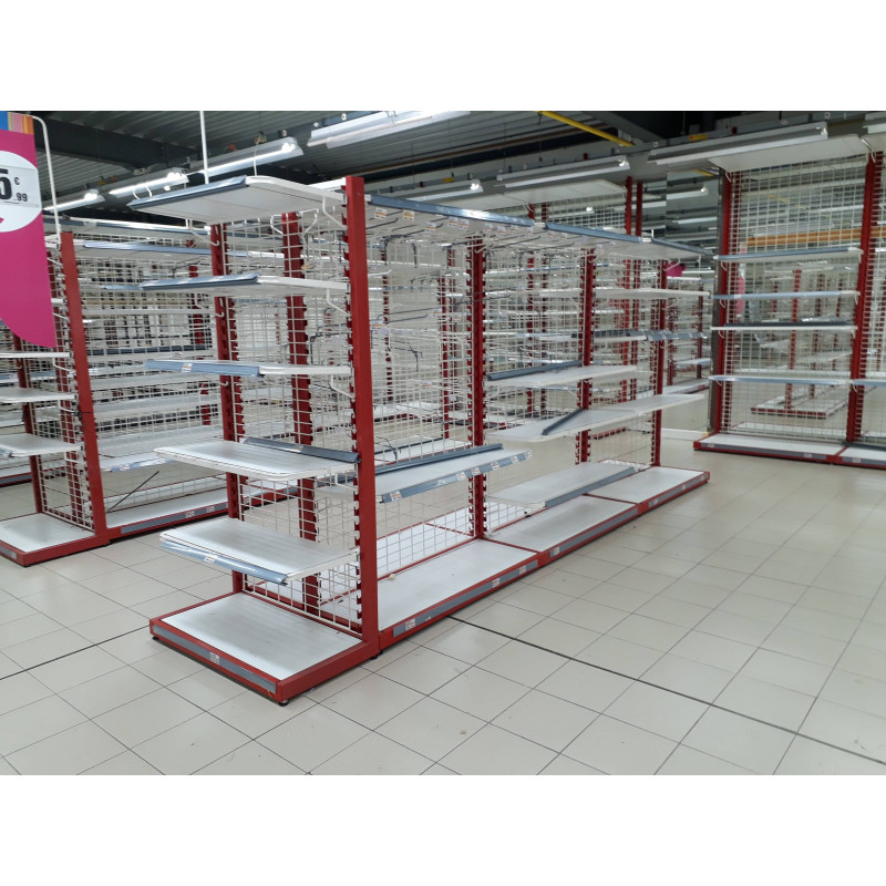 Grelha de fundo de gôndola H 140 L 135-1 face-oportunidade-pedra e solo Grelha de fundo de gôndola H 140 L 135-1 face-oportunidade-pedra e solo