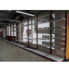 Gondole fond Grille H 140 L 135 - 1 Face - Occasion - Pierre & Sol