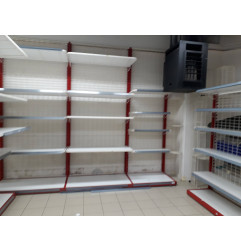 Etagère L 135 cm P 40 cm pour gondole grille - Occasion - Pierre & Sol