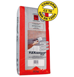 FLEXcement Plus - эластичный плиточный клей - PTB Compaktuna