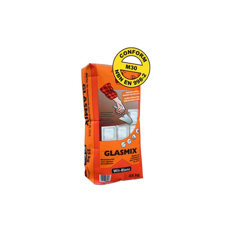 Glasmix M30 - Mortero para bloques de vidrio - PTB Compaktuna Glasmix M30 - Mortero para bloques de vidrio - PTB Compaktuna