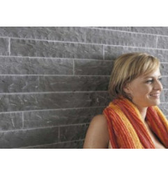 Oriental Basalt wall slat split
