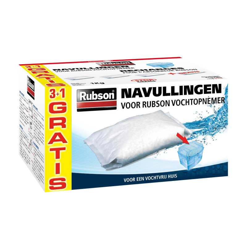 Recharge 1 kg pour absorbeur d'humidité Classic 1 kg - Rubson