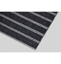 Aluminium doormat with polypropylene fibre profiles - Vario Largo LNO - Rosco
