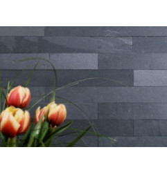 Lamelle Murale Schiste Ardesia Nera Brut