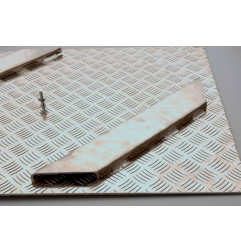 Cadre paillasson en aluminium avec fond amovible - Alutrap PAB - Rosco