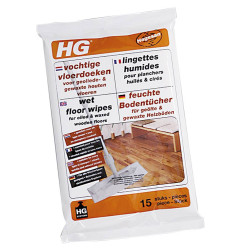 Salviettine umidificate per pavimenti oliato e cerato - HG