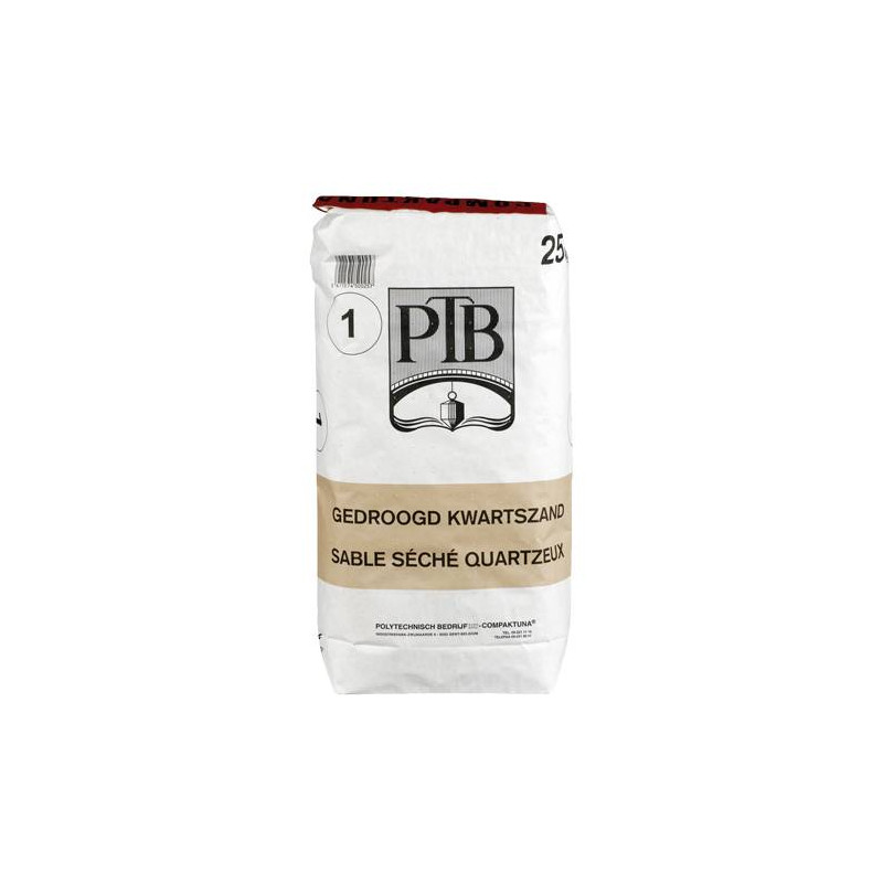 Getrockneter Quarzsand Typ 1 - Fugenverguss und Strahlmittel - PTB Compaktuna Getrockneter Quarzsand Typ 1 - Fugenverguss und Strahlmittel - PTB Compaktuna