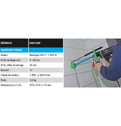 Eseguire il drill-core portatile acqua END1550 P - Eibenstock
