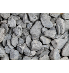 Ebenholz schwarz, Rondo - Kies - Stein-Bauma