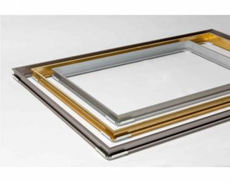 Marco de felpudo y caja de suelo