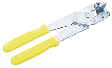 Pliers for cutting tiles or glass