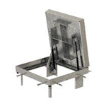 Access cover with assisted opening