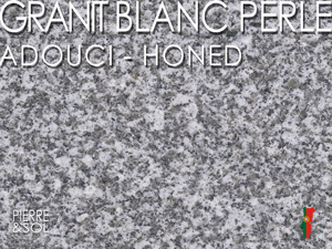 Granit portugais Blanc Perlé  Adouci