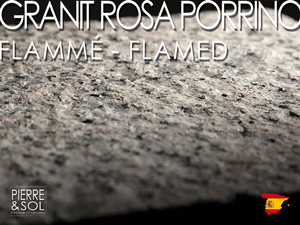 Granit rose Rosa Porrino Espagne flammé